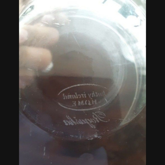 Kathy Ireland Crystal Set Glass Vase & Candy Bowl - Picture 5 of 10